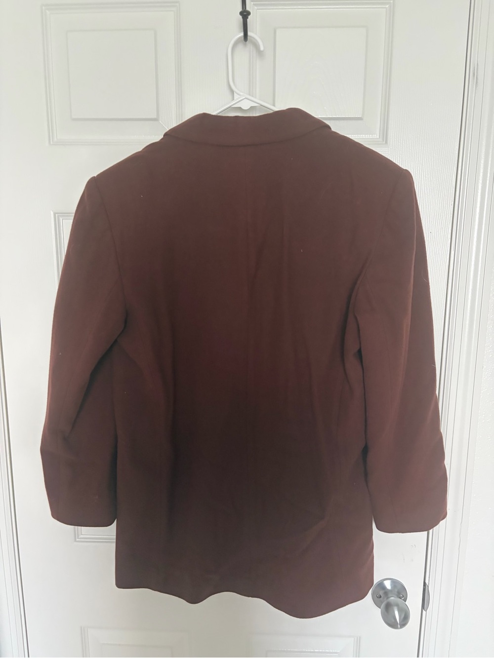 Laura Scott Dark Red Two-Button Blazer View 4